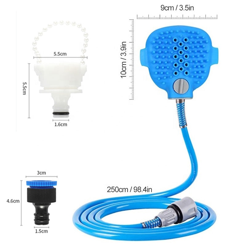 Silicone Pet Bathing Adjustable Massage Shower Head