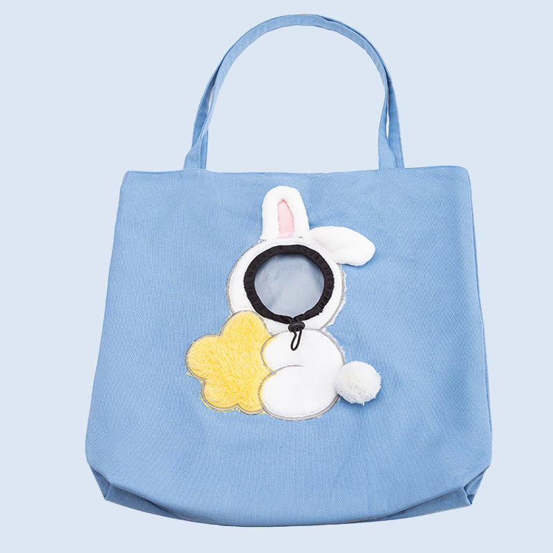 Cute Shape Pet out Canvas Bag