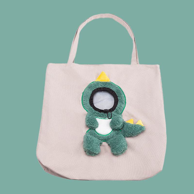 Cute Shape Pet out Canvas Bag