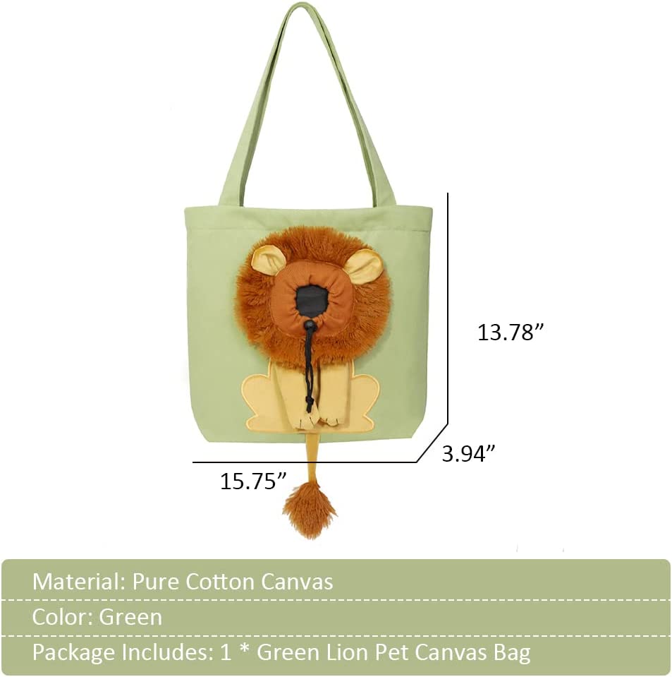 Cute Shape Pet out Canvas Bag