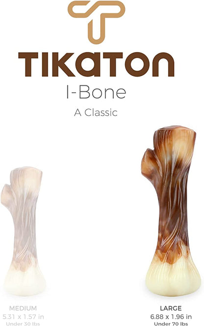 Tikaton Dog Teething Chew Toys I-Bones-Beef Flavor