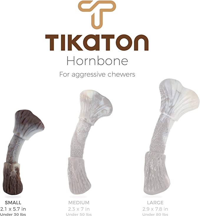 Tikaton Dog Teething Chew Toys HornBones