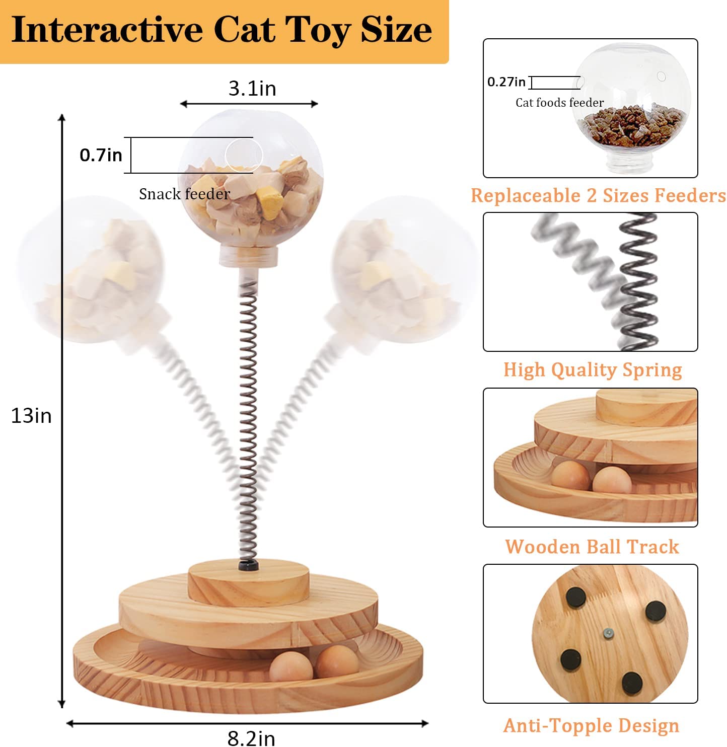 Tikaton 2 in 1 Cat Treats Dispenser