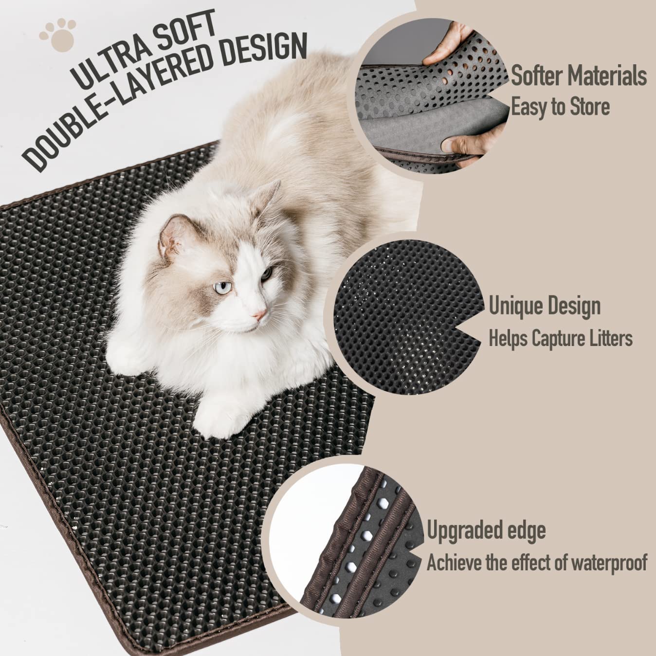 Double Layer Cat Litter Mat ( 21" x 14" )