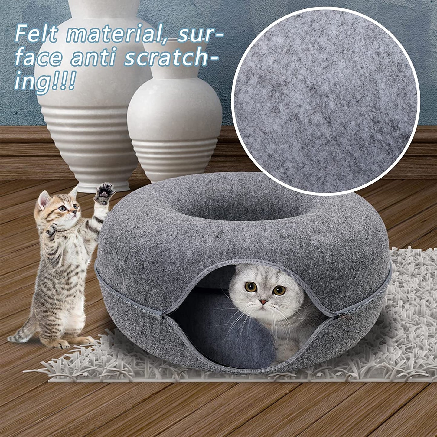 Donut Tunnel Cat Bed