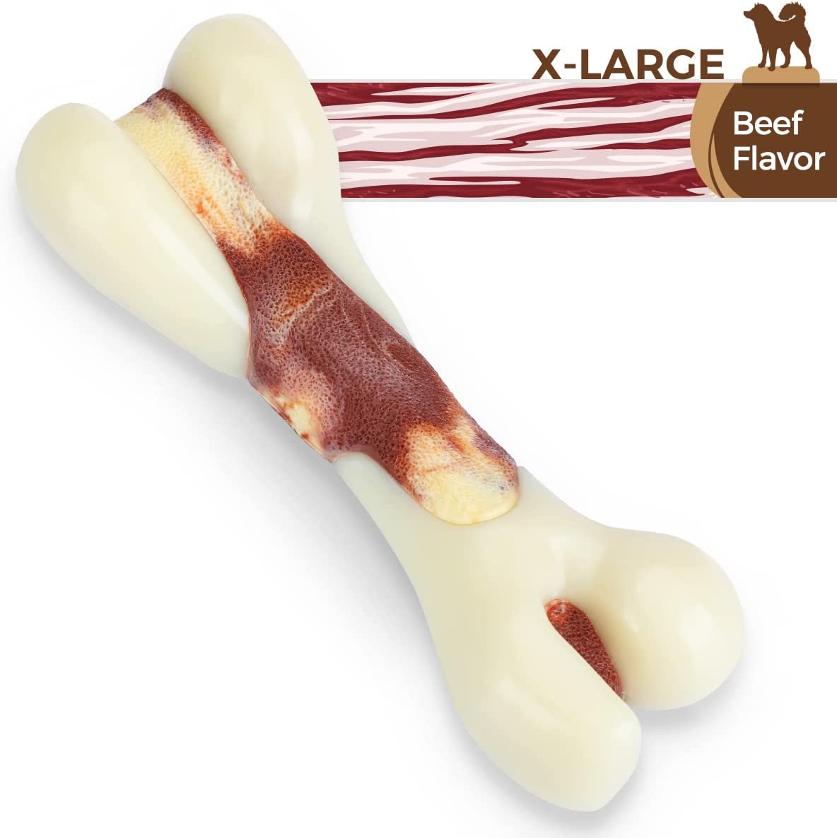 Tikaton Dog Teething Chew Toys MeatBones (4 flavors)