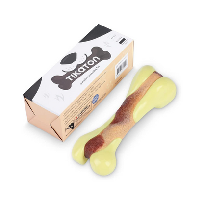 Tikaton Dog Teething Chew Toys Bones-Peanut Flavor