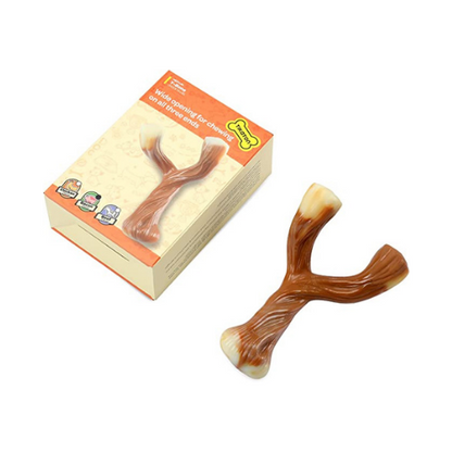Tikaton Dog Teething Chew Toys Y-Bones-Bacon Flavor