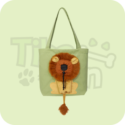 Cute Shape Pet out Canvas Bag