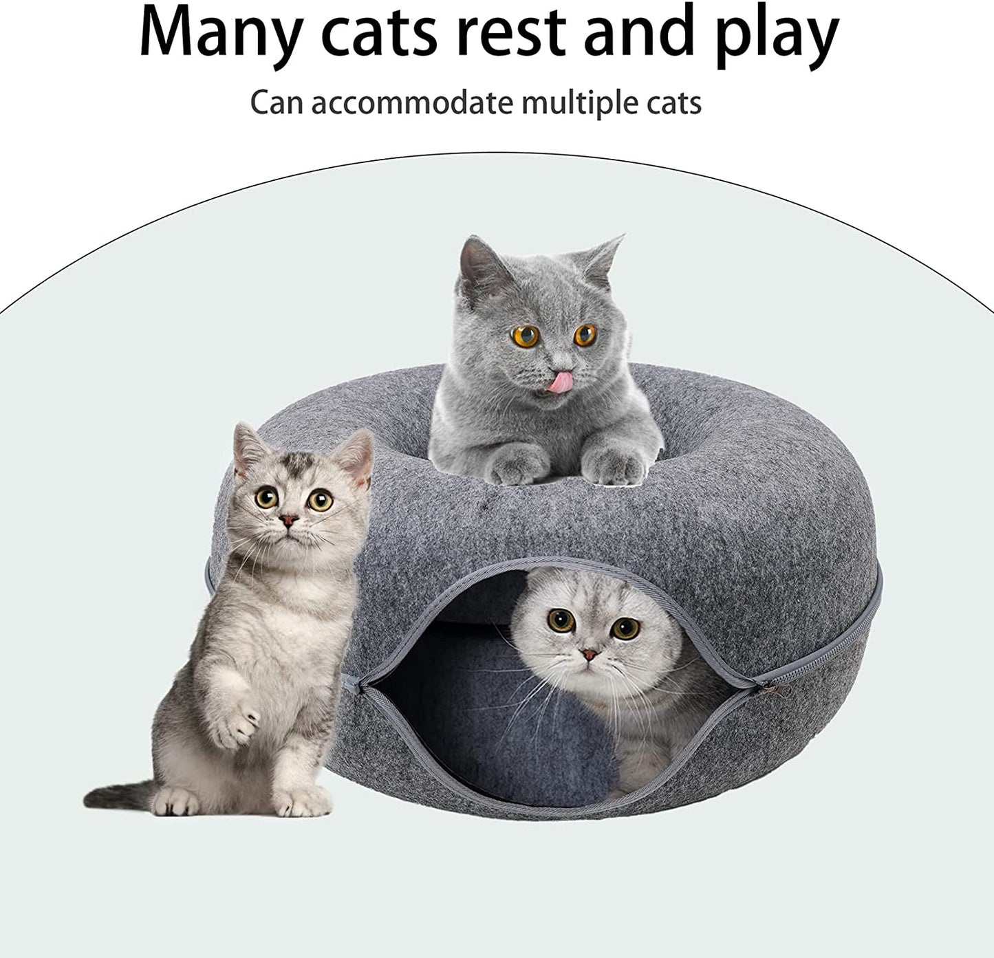 Donut Tunnel Cat Bed