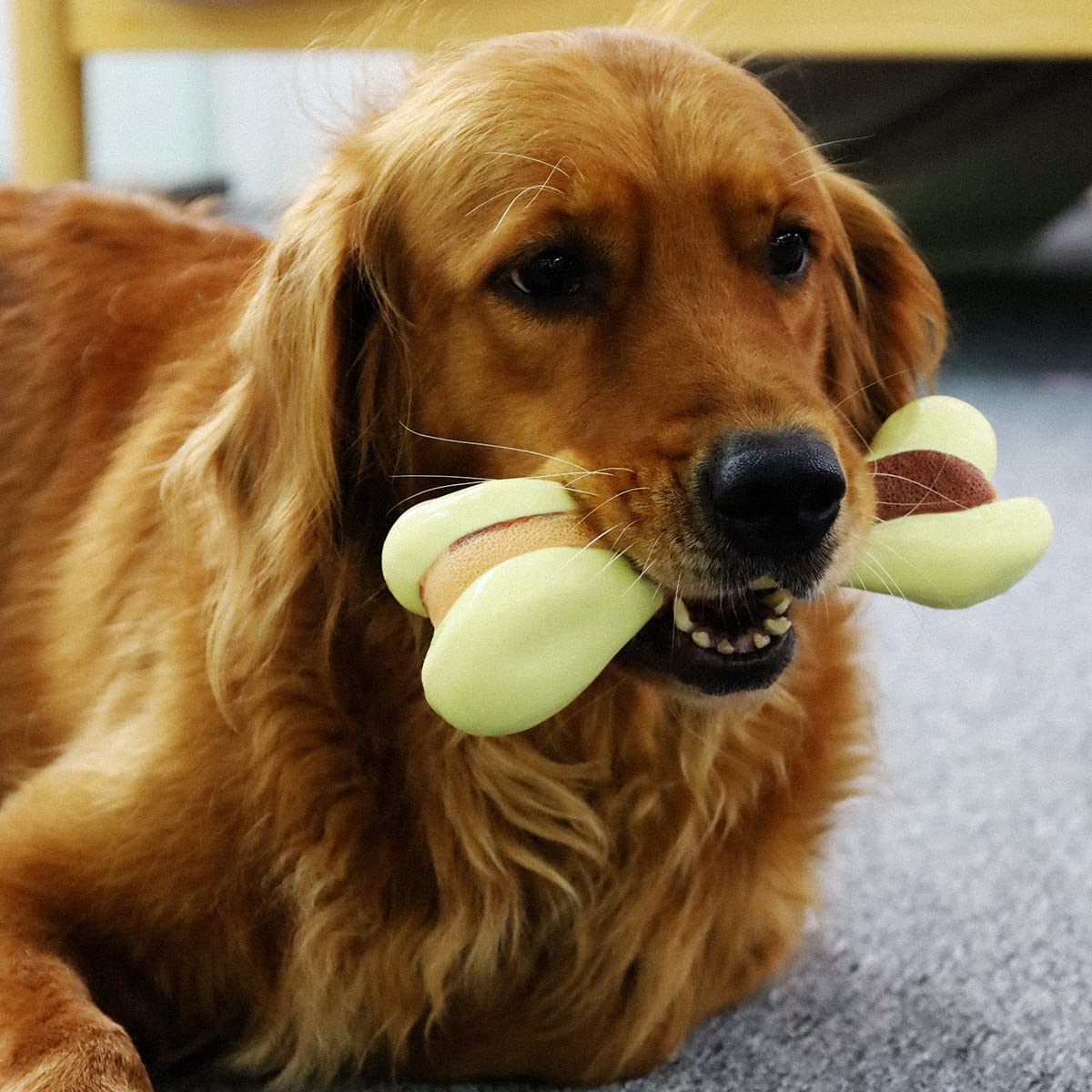 Tikaton Dog Teething Chew Toys Bones-Peanut Flavor