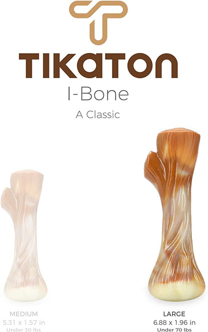 Tikaton Dog Teething Chew Toys I-Bones-Bacon Flavor
