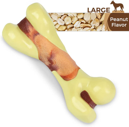 Tikaton Dog Teething Chew Toys Bones-Peanut Flavor