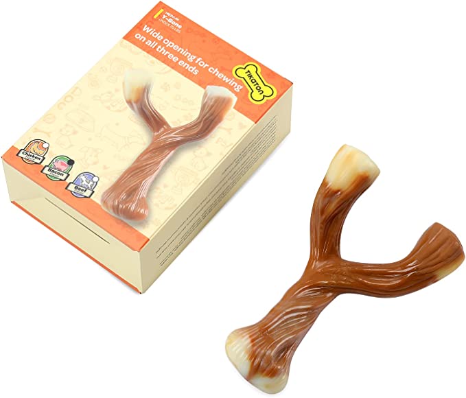 Tikaton Dog Teething Chew Toys Y-Bones-Bacon Flavor