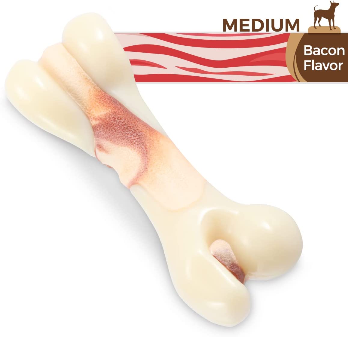 Tikaton Dog Teething Chew Toys Bones-Beef Flavor